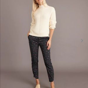 Marine Layer Allison Re-Spun pant Black/queen heart size Medium